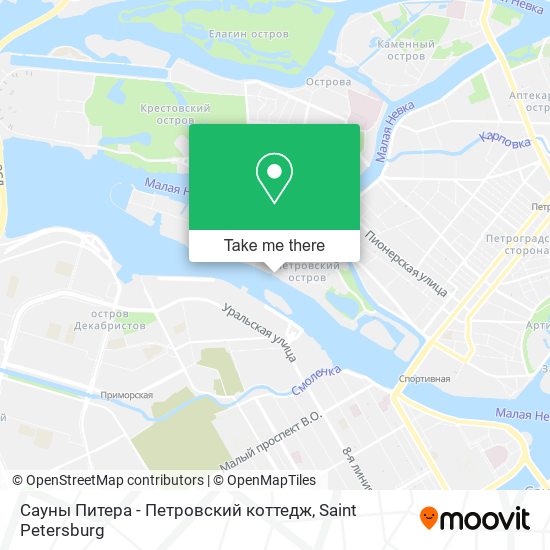 Сауны Питера  -  Петровский коттедж map