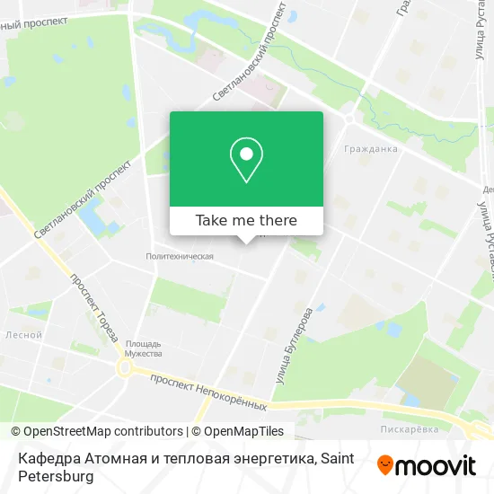 Кафедра  Атомная и тепловая энергетика map