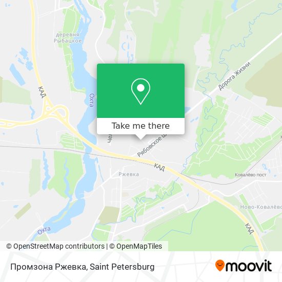 Промзона Ржевка map
