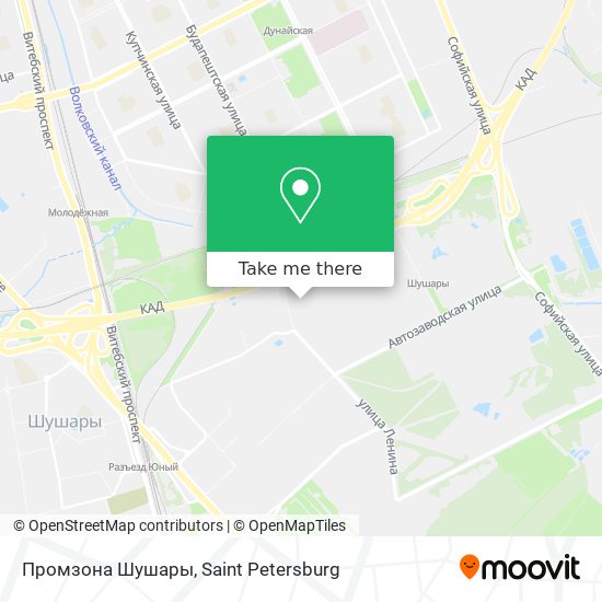 Промзона Шушары map