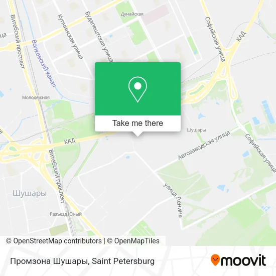 Промзона Шушары map