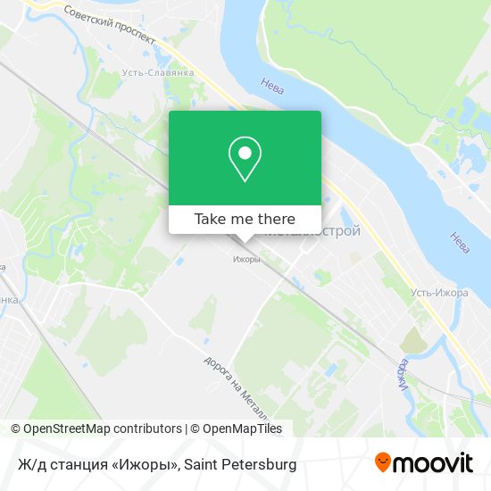 Ж/д станция «Ижоры» map