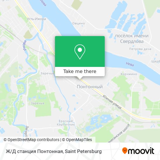 Ж/Д станция Понтонная map