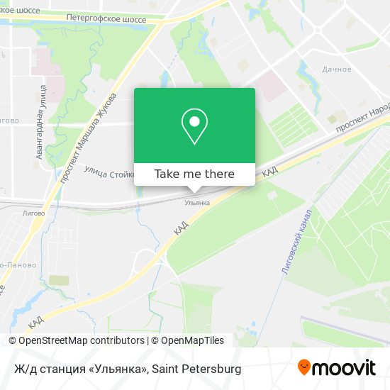 Ж/д станция «Ульянка» map