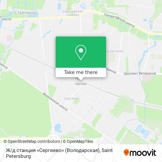 Ж / д станция «Сергиево» (Володарская) map