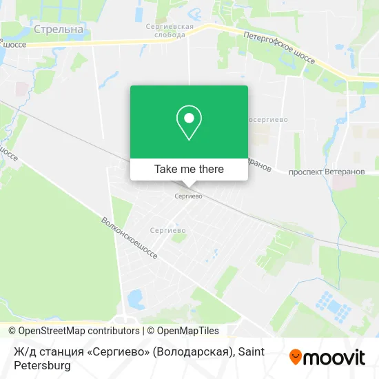 Ж / д станция «Сергиево» (Володарская) map