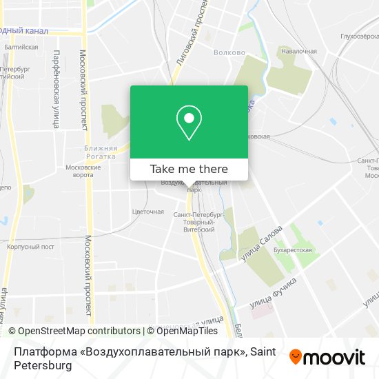 Платформа «Воздухоплавательный парк» map