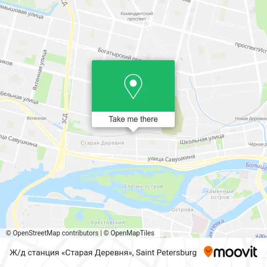 Ж/д станция «Старая Деревня» map