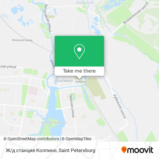 Ж/д станция Колпино map