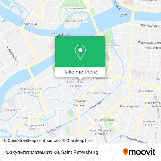 Факультет математики map