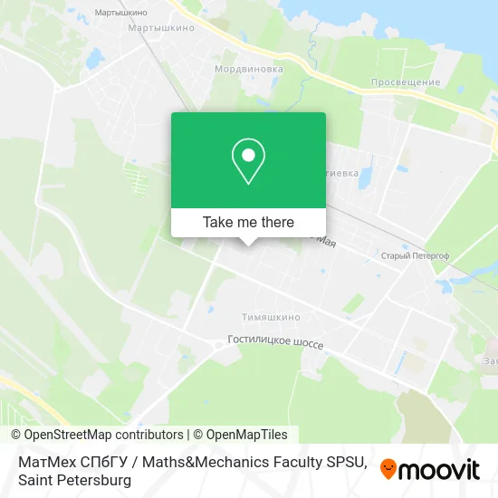 МатМех СПбГУ / Maths&Mechanics Faculty SPSU map