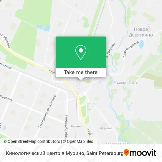 Кинологический центр в Мурино map