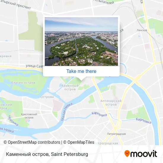 Каменный остров map