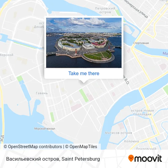 Васильевский остров map