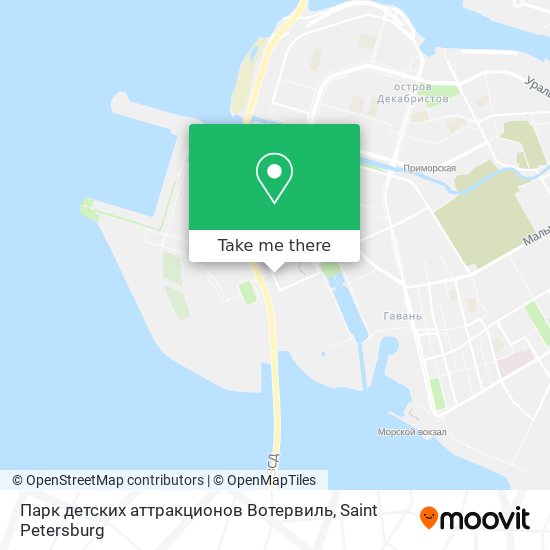 Парк детских аттракционов  Вотервиль map