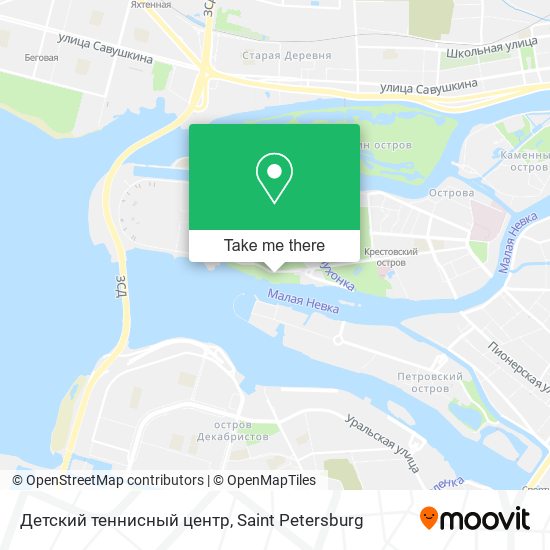Детский теннисный центр map