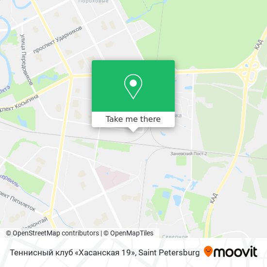 Теннисный клуб «Хасанская 19» map