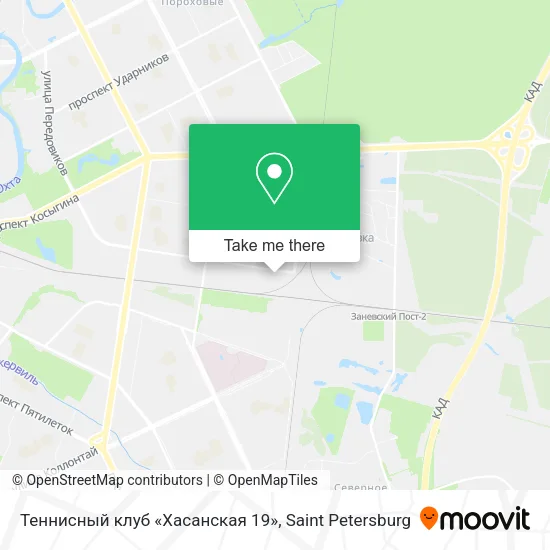 Теннисный клуб «Хасанская 19» map