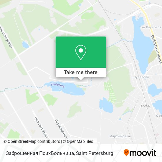 Заброшенная ПсихБольница map