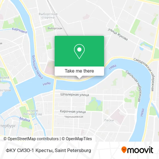 ФКУ СИЗО-1  Кресты map