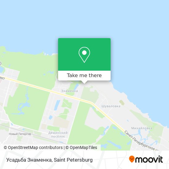 Усадьба Знаменка map