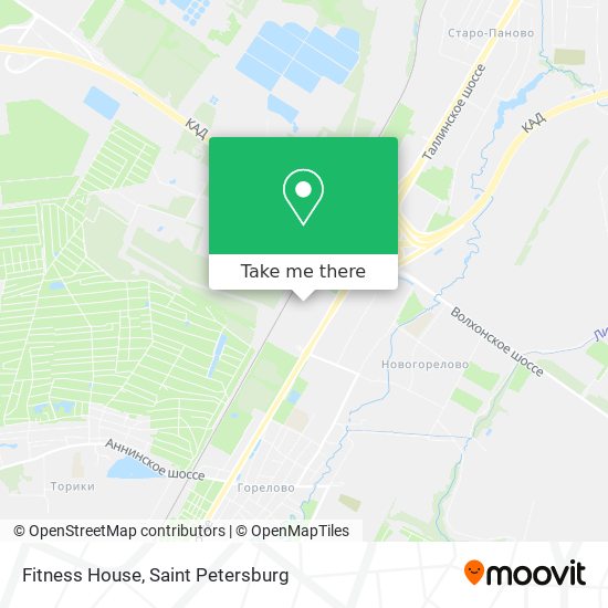 Fitness House map
