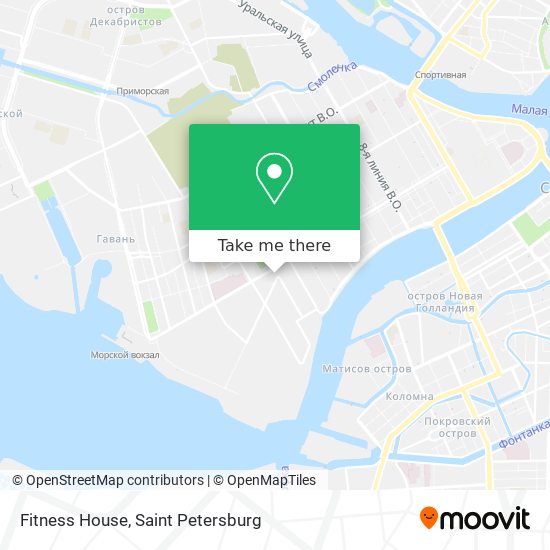 Fitness House map