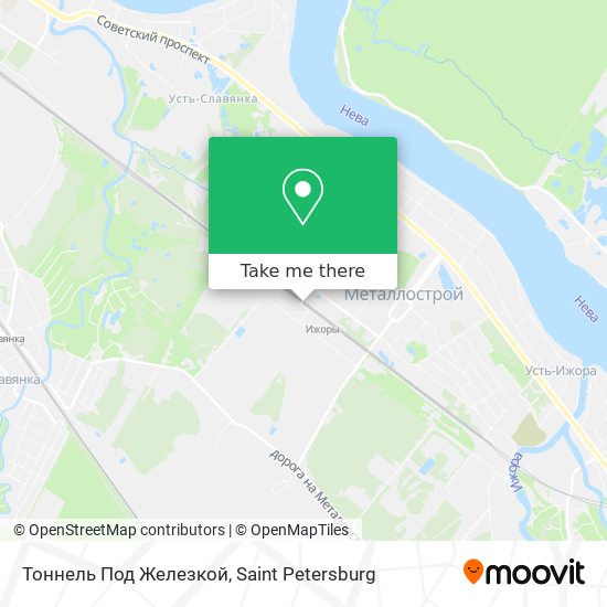 Тоннель Под Железкой map