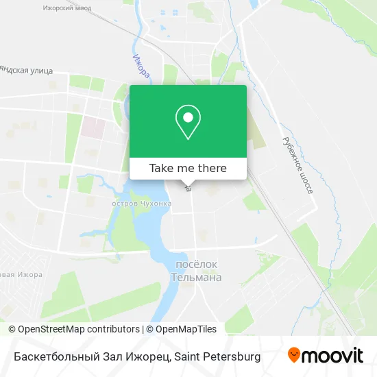 Баскетбольный Зал  Ижорец map