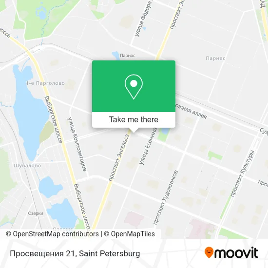 Просвещения 21 map