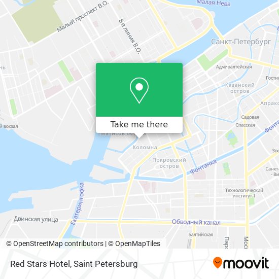 Red Stars Hotel map
