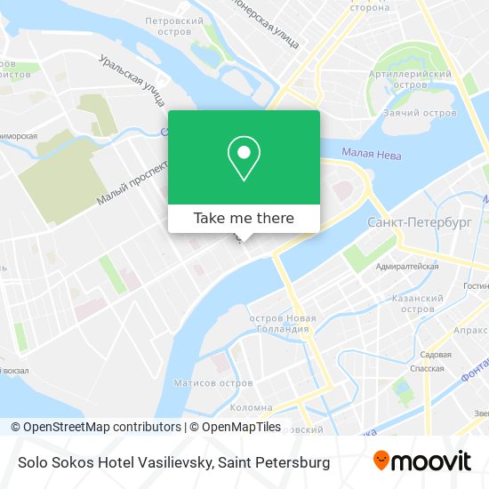 Solo Sokos Hotel Vasilievsky map