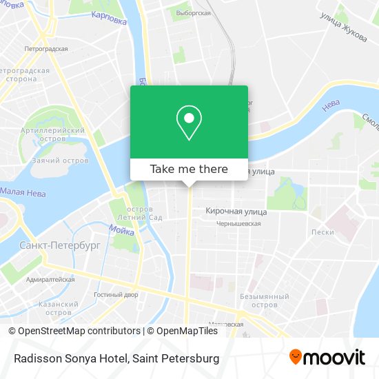 Radisson Sonya Hotel map