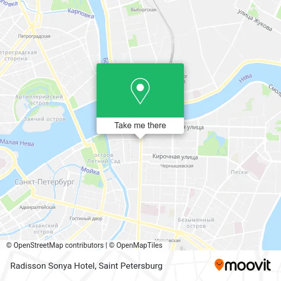 Radisson Sonya Hotel map