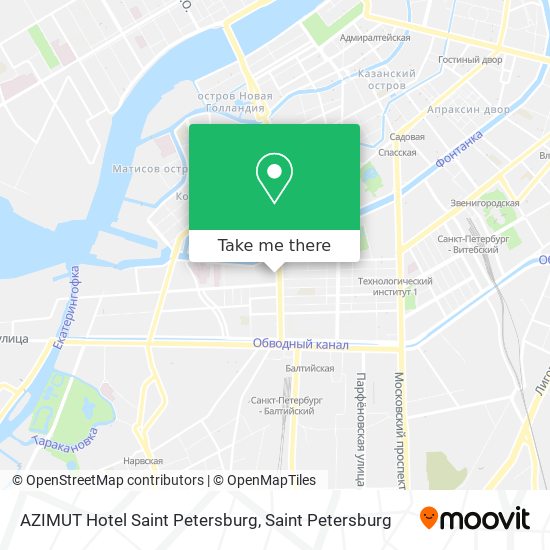 AZIMUT Hotel Saint Petersburg map