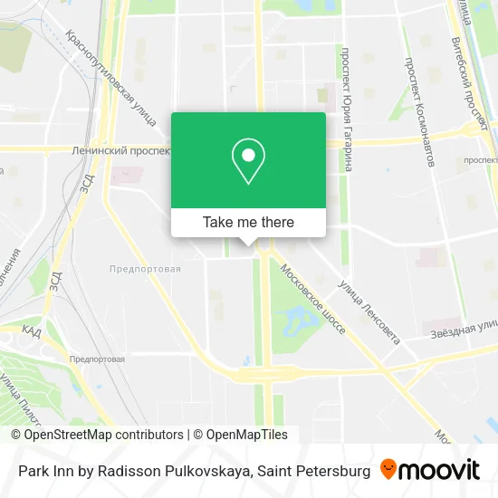 Park Inn by Radisson Pulkovskaya map