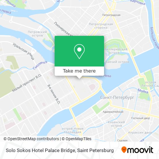 Solo Sokos Hotel Palace Bridge map