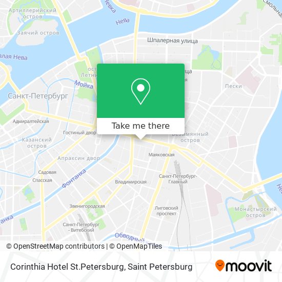 Corinthia Hotel St.Petersburg map