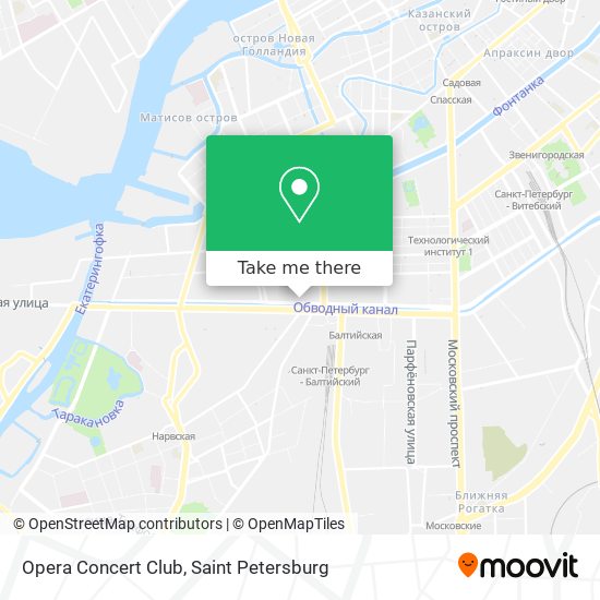 Opera Concert Club map
