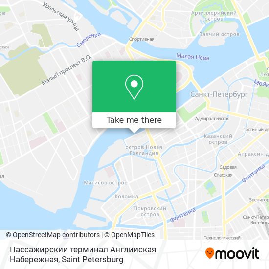 Пассажирский терминал  Английская Набережная map