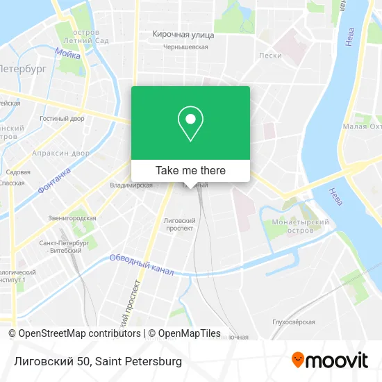 Лиговский 50 map