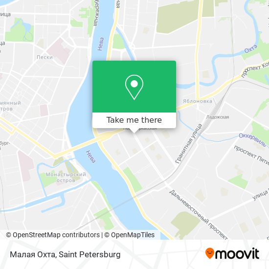 Малая Охта map