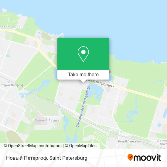Новый Петергоф map