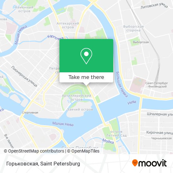 Горьковская map