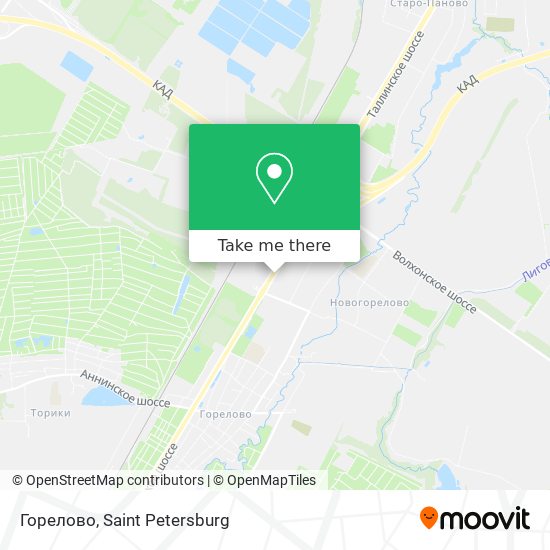 Горелово map