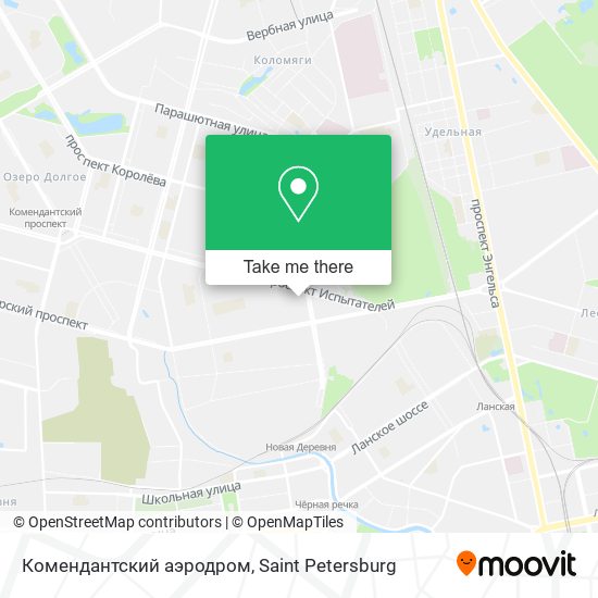 Комендантский аэродром map