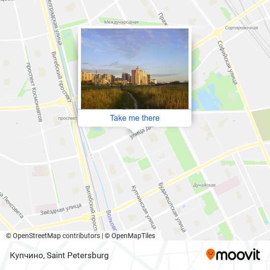 Купчино map