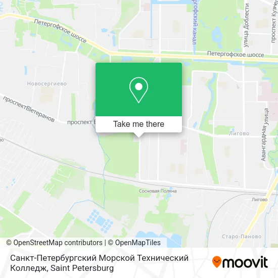 Санкт-Петербургский Морской Технический Колледж map