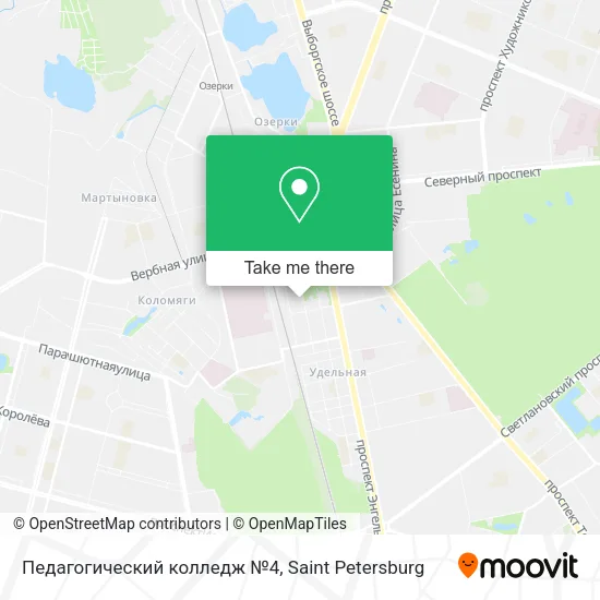 Педагогический колледж №4 map