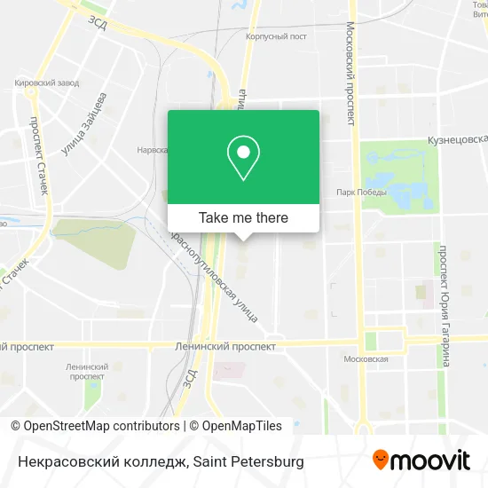 Некрасовский колледж map